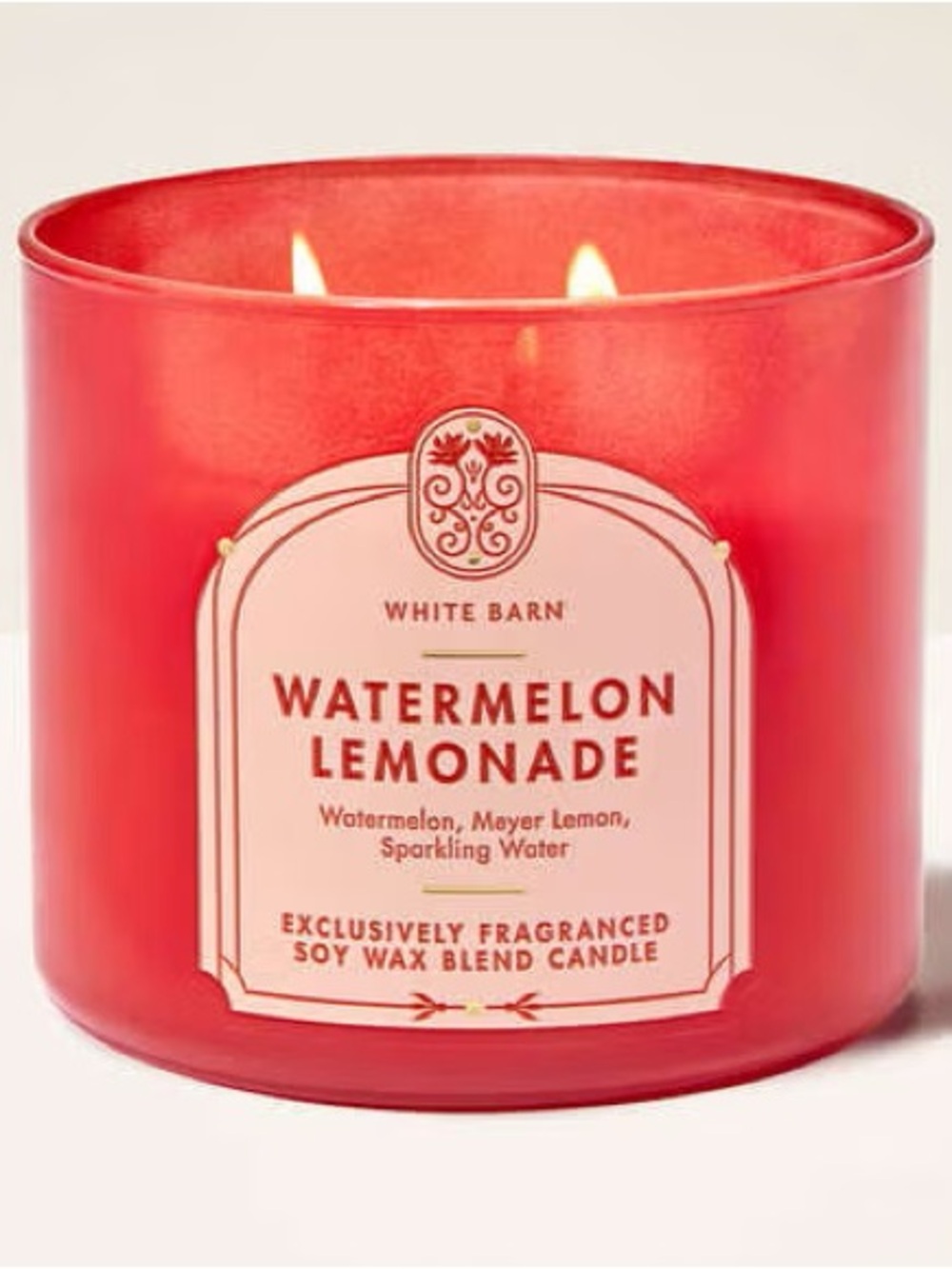 White Barn Watermelon Lemonade Scented Candle - Red